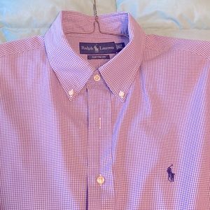 Polo Ralph Lauren purple dress shirt Custom Fit Size 16.5 32-33 30% off bundles!